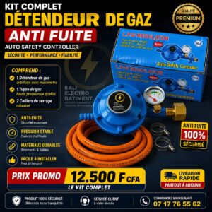 KIT DÉTENDEUR DE GAZ ANTI FUITE