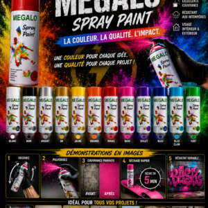 sprays peinture megalo